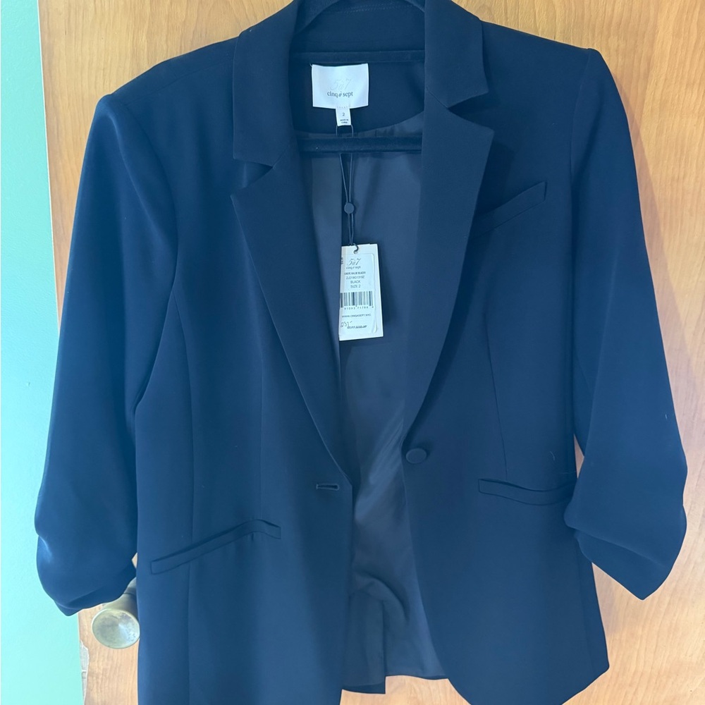 Cinq à Sept Elegant Navy Blazer